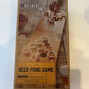 Foldable Beer Pong Game - Brown